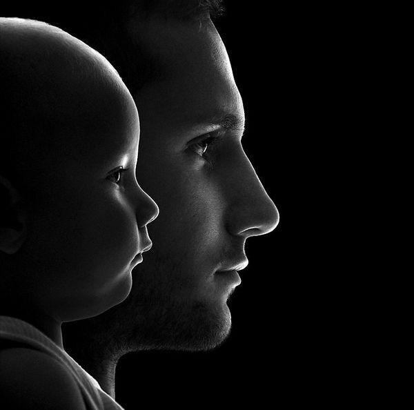 childfatherbw